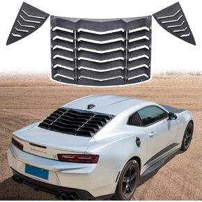 النافذة الخلفية والجانبية Lovers Lovens Windshield Sunshade Covers for Chevy Chevrolet Camaro 2010 2011 2012 2014 2014 في GT Lambo Style ABS Matte Black