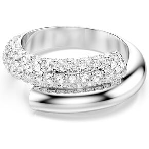 Swarovski Dextera Ring, Clear, Rhodium Finish