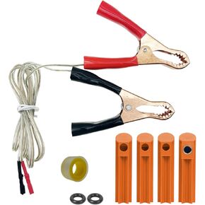 THIKPO Universal Fuel Injector Cleaner Tool Kit with 4 Size Injector Flush Cleaner Adapter and 40inch Test Lead, Fuel Injector Tester DIY Cleaning Tool Kit 12V 24V