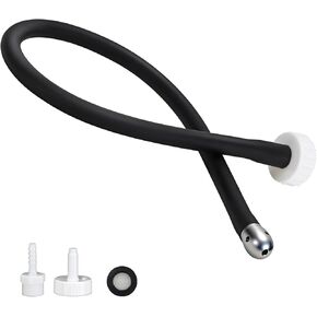 Shower Enema System with On/Off Switch, Shower Douche for Men and Women Portable Cleaner, Enema Nozzle Cleaner Attachment, 20 Inch