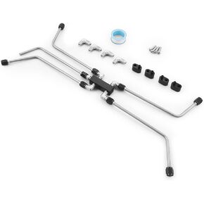 LS Coolant Crossover Steam Vent Kit ，Stainless Steel Complete Coolant Crossover Steam Vent KiT ，AN4 Fuel Brake Line 4 Corner Complete Steam Port Kit For LS1, LS2, LS3, LS6, LS7, LS9, LSX