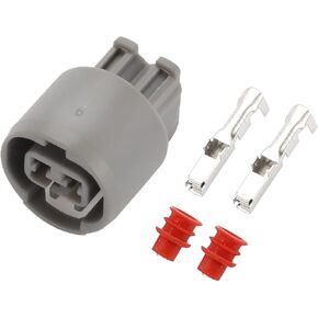 2 Pin Car Sensor Connector Plug - Car Female Wire Terminal Connector - for Toyota Plastic Gray - 1 Set
