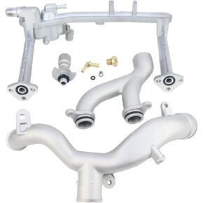 Upgraded Aluminum Coolant Water Pipe System Kit for Land Rover Range Rover Sport LR4 Discovery LR4 2014-2020, for Jaguar XF XJ XE 3.0L V6 13-21, Replaces LR109401 LR092992 LR090630 LR049990
