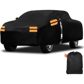 غطاء السيارة مقاوم للماء ، غلاف شاحنة 420D Oxford Cover 6000Pa ، غطاء شاحنة بيك آب يناسب تويوتا Tundra ، Chevy Silverado ، GMC Sierra ، Dodge RAM 1500 ECT. (230 "الطول)