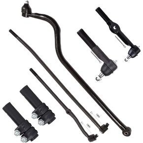 مجموعة التعليق 7-PC FIT 1994-1997 ل Dodge RAM 1500 ل Dodge RAM 2500 Front Outer Inner Rod End Bar