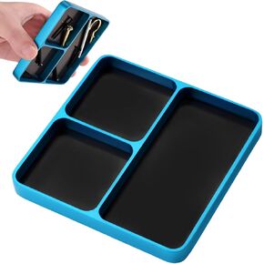 Magnetic Parts Tray, Magnetic Electronic Repair Screws and Parts Organizer Magnet Tool Tray Holder Ideal Screws Sockets Bolts Pins Small Parts Organization Supply(Sky Blue)