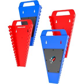 حامل أدوات أدوات أدوات Swanlake Magnetic Wrench ، SAE 4 عبوات (1/4 '' إلى 1-1/16 '') ، متري (من 6 مم إلى 27 مم) ، إجمالي 60 من حاملي صناديق الصناديق في مربع الأدوات
