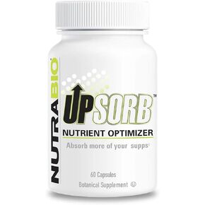 NutraBio UpSorb - BioPerine Supplement- Nutrient Bioavailability Enhancer with Black Pepper Extract - 60 Vegetable Capsules