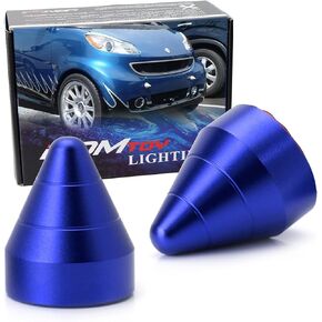 iJDMTOY Black Universal Fit Bump Protector Spike Guards Compatible with Most Car Front & Rear Bumpers