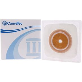 Convatec 125260 Sur-Fit Natura مقطوعين من قطعتين ، حاجز جلدي مرن stomahesive مع طوق الشريط ، أبيض ، 57 ملم (2 1/4 ") شفة ، البعد الكلي 5" × 5 "، 10/bx