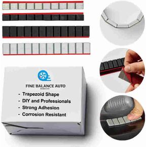 5g Black Adhesive Stick-On Wheel Weights – Automotive Grade, Made in Korea – 63.5oz Box (30 Strips) – Ideal for Cars, SUVs, Motorcycles