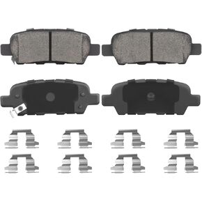 Rear Ceramic Brake Pads Set for Nissan Altima Pathfinder 350Z 370Z, for Infiniti EX/FX/G/M/35 37 45, for Q50 QX60 Q70 4PCS