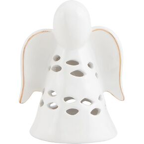 طاولة غلاف نذري من الطين SM Angel Ceramic ، أبيض