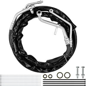 MuHize Rear AC Hose Kit - AT34653 Air-Conditioner Line, Rear Auxiliary AC Air Conditioning Hose Kit Compatible with GMC Acadia Chevrolet Traverse Saturn Outlook Buick Enclave 2006-2017