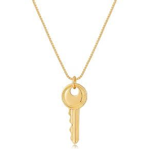 Gold Key Necklace for Women Dainty Key Necklaces Fashion