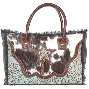 Myra Bag Articulate Canvas & Hairon Bag S-4399