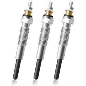 3 Pcs Glow Plug Fit for Ford New Holland Tractor TC25 TC29 TC30 TC35 TC45 TC55 Replace SBA185366190 15231-65512