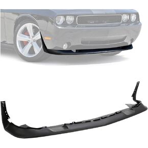 HECASA Front Bumper Lip Compatible with 2008-2014 Dodge Challenger Replacement for CH1095121 68109837AA Spoiler Splitter Body Kit PP Plastic Black