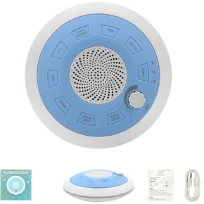 Sleep White Noise Sound Machines for Elderly Adults Kids Baby, Portable for Travel, 72+ Hr Long Lasting, Rechargeable, 32-Level Volume, 8 Soothing Sounds，UFO Design Ideal Gift for Everyone