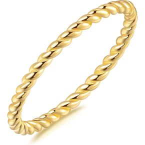 Gold Rings 14K Gold Jewelry For Women Non Tarnish Handmade Rings Beauty In Simplicity Understated Handmade Jewelry 5,6,7,8,9