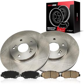 Torchbeam Front Brakes and Rotors Kit Brake Pads Brake Rotors and Pads Compatible with Honda 2003-2008 Pilot,Brake Rotors + Ceramic Pads Kit