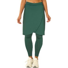 Fisoew Women's Knee Length Athletic Skirt with Leggings Wrap Gym Workout Golf Tennis Skorts with Pocket