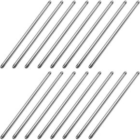 16Pcs 5/16" 7.800" Length Hardened Steel Pushrods, Replacement for Chevy SBC 327 350 383 400
