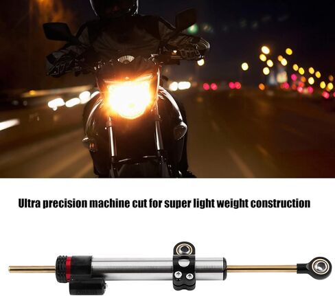Motorcycle Steering Damper, Aluminum Universal Motorcycle Steering Damper Stabilizer for MT10 MT 07 MT09 Long Type in Kuwait