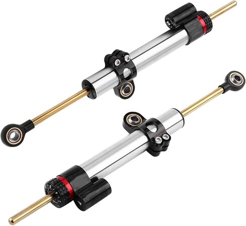 Motorcycle Steering Damper, Aluminum Universal Motorcycle Steering Damper Stabilizer for MT10 MT 07 MT09 Long Type in Kuwait