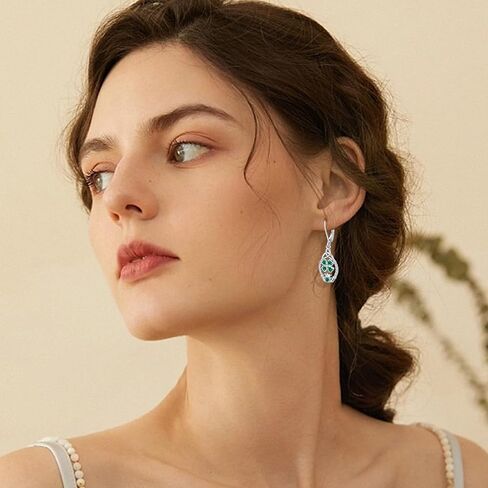 صعود من الرماد فينيكس/القط/القمر/القمر/الفراشة أقراط للنساء مع بلورات 925 الفضة الاسترليني لطيف الأزياء اللامعة المتدقة Danling أقراط المجوهرات Aretes de Mujer de Moda in Kuwait