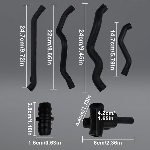 1120180182 Crankcase Ventilation Hose Kit Air Intake Breather Hose Tube Connector for 1998-2011 Mercedes Benz W202 W203 W211 W210 1120180382, 1120180482, 1120180282 in Saudi Arabia