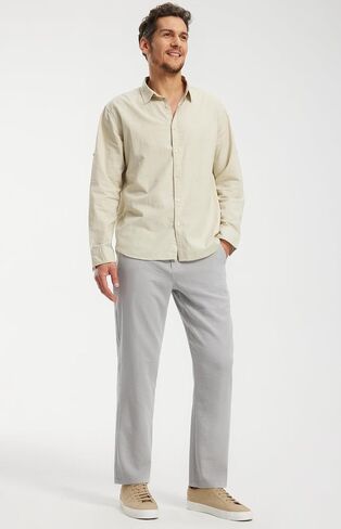 Libin Men's Imitation Linen Pants Casual Pants Lightweight Pants Summer Beach Lounge Pants in Saudi Arabia