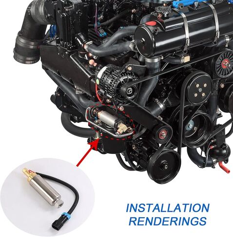 jdmspeed مضخة الوقود الكهربائية الجديدة 861155a3 استبدال لزئبق Mercruiser Marine Boat 4.3L 5.0L 5.7L V6 V8 محركات المكربن ​​محركات الضغط المنخفض محل 935432 18-8868 مع حشية in Saudi Arabia