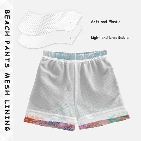 Boys Swim Trunks, Turtle Coral Beach Board Shorts Swim Shorts in Saudi Arabia