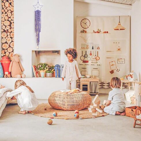Mrmrkura Star Moon Dream Catcher for Girls Bedroom Decor Decore Home Wall Decor ، Boho Macrame Wall شنقا صيادين أحلام كبيرة للفتيان ، والبنات ، والأطفال ، والمراهقين (الأسود) in Saudi Arabia