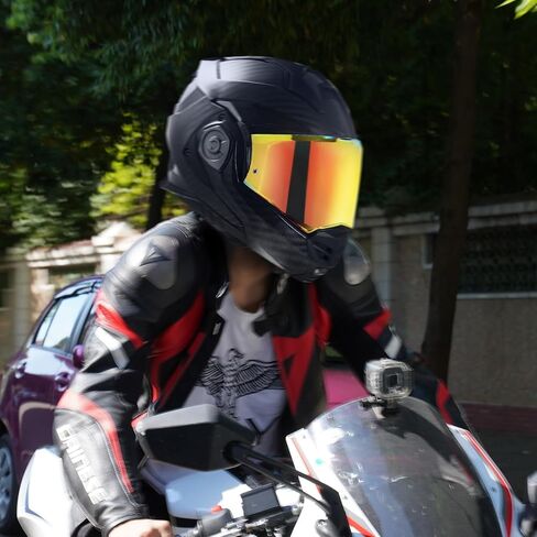 Advant X Visor Shield, Outer Face Shield for Advant X Motorcycle Helmet Compatible with Advant X Carbon (Chrome Red) in Saudi Arabia