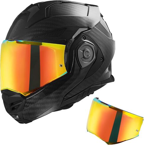 Advant X Visor Shield, Outer Face Shield for Advant X Motorcycle Helmet Compatible with Advant X Carbon (Chrome Red) in Saudi Arabia
