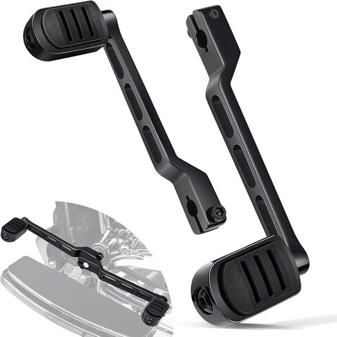 Benlari Heel Toe Shift Pegs, 304 Stainless Steel Shifter Lever Pegs Fit for Harley Touring Street Glide Road Glide Road King Electra Glide 1988-2024, FL Softail 1986-2017, Trike 2008-2024, Black in Saudi Arabia