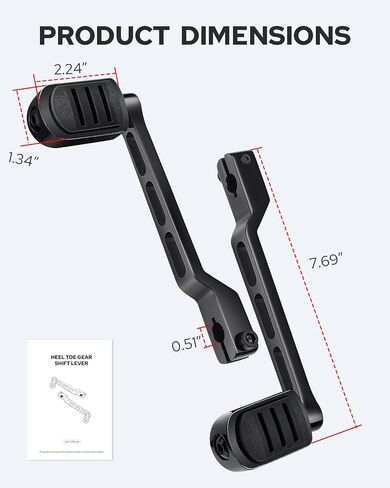 Benlari Heel Toe Shift Pegs, 304 Stainless Steel Shifter Lever Pegs Fit for Harley Touring Street Glide Road Glide Road King Electra Glide 1988-2024, FL Softail 1986-2017, Trike 2008-2024, Black in Saudi Arabia