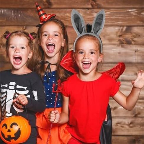 3pcs Donkey Ears Headband: kids 10.61X7.86X0.79in Plush Donkey Ears Headband Soft Animal Headwear for Cosplay Birthday Parties and Themed Events Cute Gray Costume Accessories in Kuwait