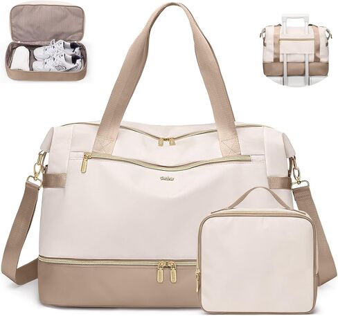 Travel Duffel Bags for Women: Weekender Bags with Shoe Compartment Carry on Overnight Bag with Toiletry Bag Gym Bag with Wet Pocket Personal Item Travel Bags Hospital for Labor Delivery in Saudi Arabia