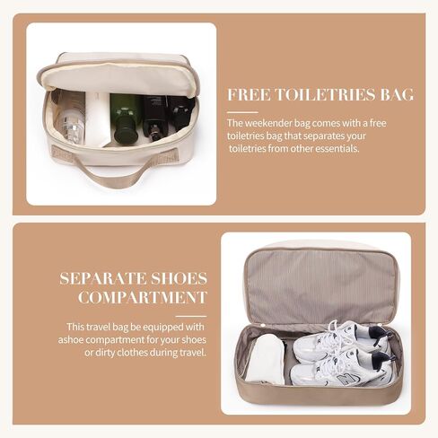 Travel Duffel Bags for Women: Weekender Bags with Shoe Compartment Carry on Overnight Bag with Toiletry Bag Gym Bag with Wet Pocket Personal Item Travel Bags Hospital for Labor Delivery in Saudi Arabia