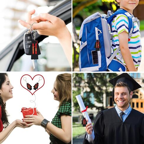 24PCS Class of 2025 Graduation Keychain 2025 Graduation Gown Key Ring Graduation Party Favors in Saudi Arabia
