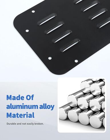 Aluminum Wrangler JK Spare Tire Carrier Filler Plate Tailgate Vent Plate Cover Fit for 2007-2017 Jeep Wrangler JK JKU & Unlimited (Grille Style) in Saudi Arabia