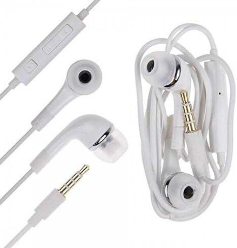 Samsung EHS64AVFWE 3.5mm EHS64 Stereo Headset with Remote and Mic - Original OEM - Non-Retail Packaging - White in Saudi Arabia