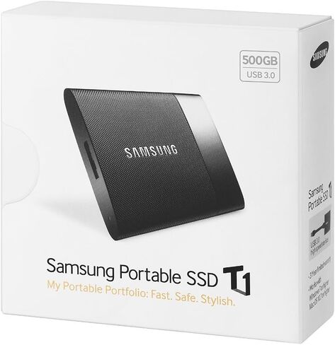 [DISCONTINUED] Samsung T1 Portable 500GB USB 3.0 External SSD (MU-PS500B/AM) in Saudi Arabia