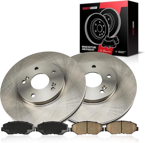 Torchbeam Front Brakes and Rotors Kit Brake Pads Brake Rotors and Pads Compatible with Honda 2003-2008 Pilot,Brake Rotors + Ceramic Pads Kit in Saudi Arabia
