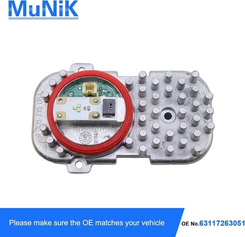 MUNIK Headlight LED Light Control Unit Module Compatible with BMW 320i 325i 330i 335i 420i 428i 430i 435i 440i 640i 650i Replace# 63117263051 63117240799 in Saudi Arabia