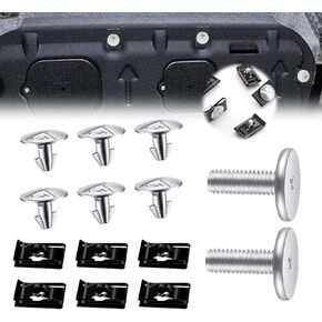 14PCS Engine Splash Shield Hardware Kit, Engine Cover Fasteners and Replacement Parts, OEM 90674-TY2-A01 90105-TBA-A00, Compatible with Honda Accord, Civic, CR-V (2014-2019)
