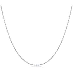 S925 Sterling Silver Netlaces 18k قلادة مطلية بالذهب الأبيض ، هدية مجوهرات أنيقة للنساء ، رجل ، عيد ميلاد ، عيد الميلاد ، عيد الأم ، عيد الأب ، حفلات الزفاف ، الحفلات